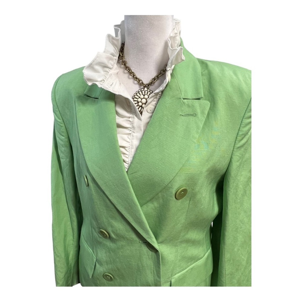 CHADWICKS Lime Green Wool Blazer SZ 6